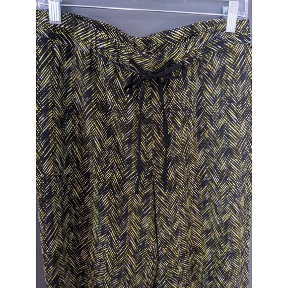 Coldwater Creek Natural Fit Pull‎ On Abstract Chevron Print Pant - L 10-12 - Picture 2 of 12